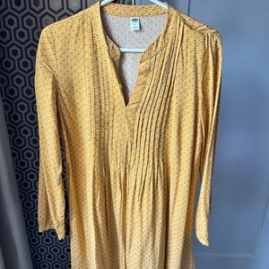 Mustard long sleeved dress